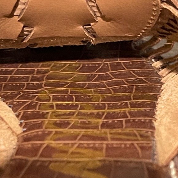 Sam Edelman Keely Woven Mule Slides Women's Size 8 Brown Leather - Picture 10 of 15